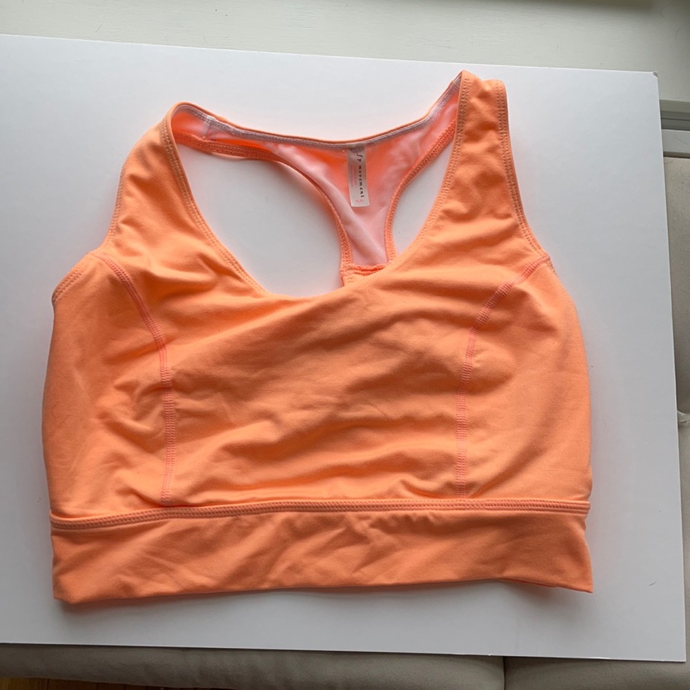 Bright orange Free People movement work out tank